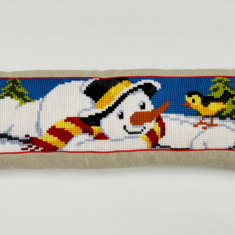 Снеговик с снегирем, длинная