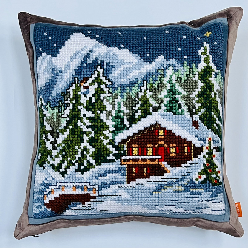 Рождество в горах бархат