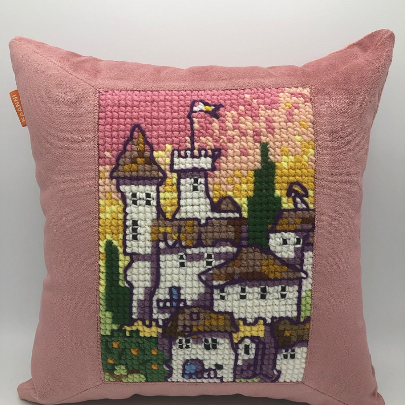 Замок на закате 35х35 см