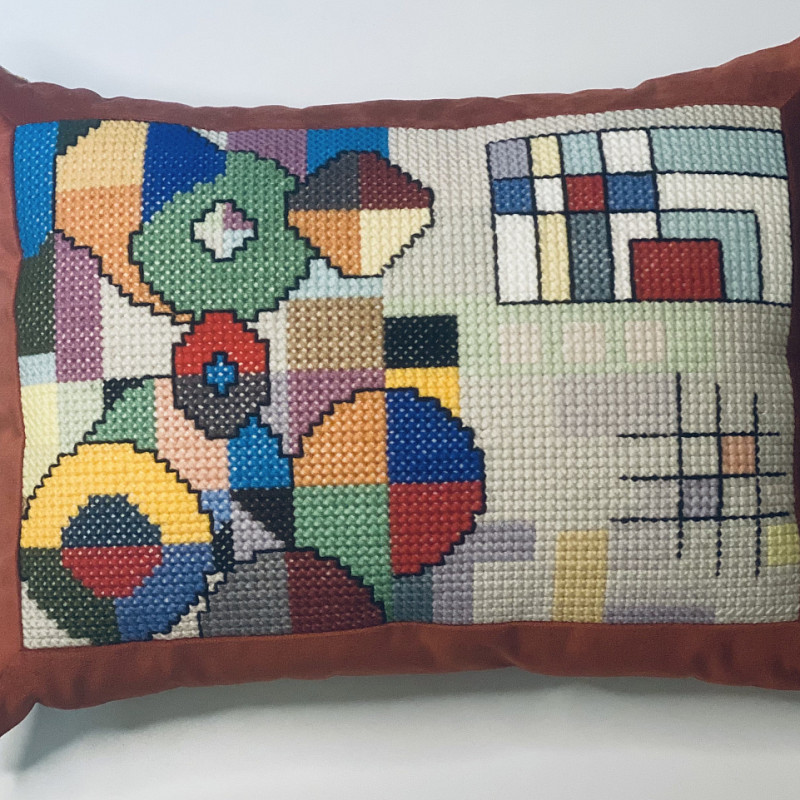 По мотивам работ Василия Кандинского 1 бархат, гобелен 60х45 см