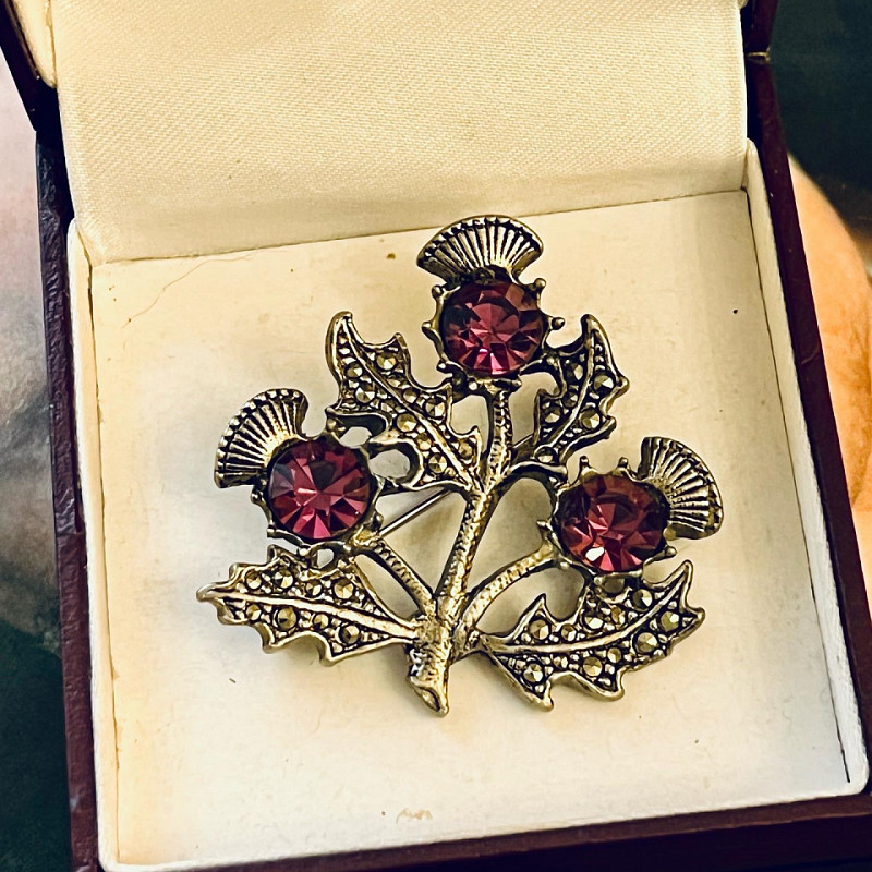 Брошь винтаж Чертополох Miracle