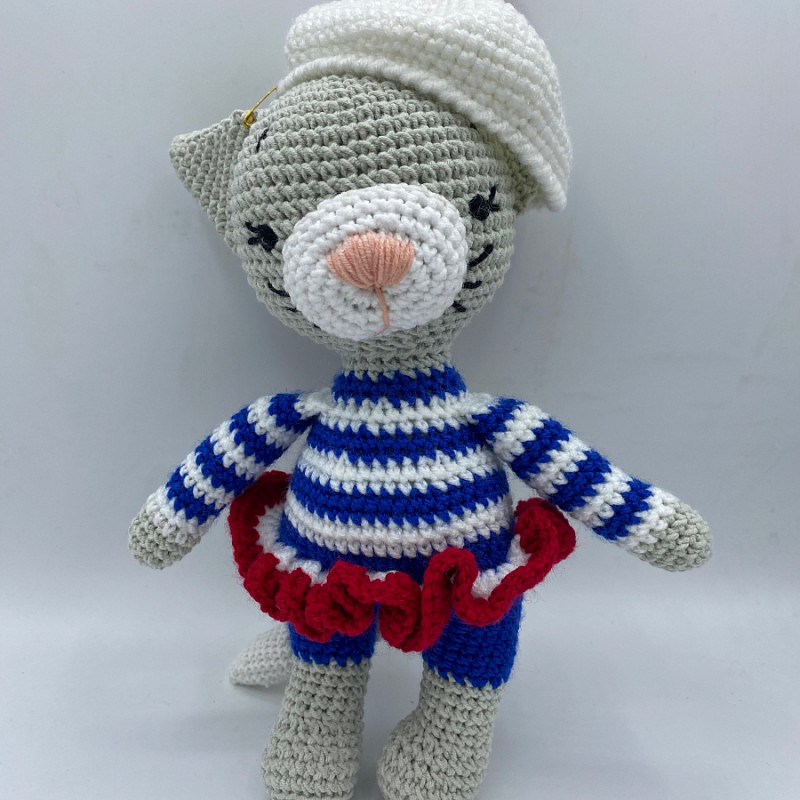 Кошечка матрос 26 см