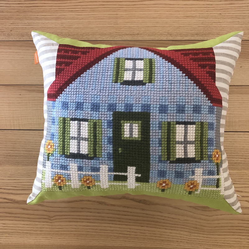 Дом для гномов синий 40х50 см