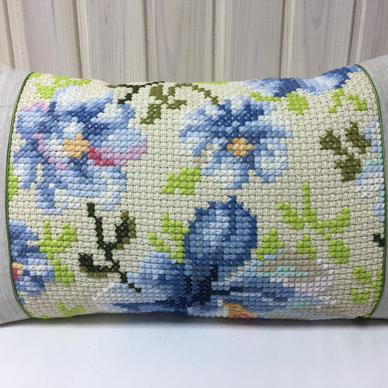 Зачарованные цветы голубые прямоугольная