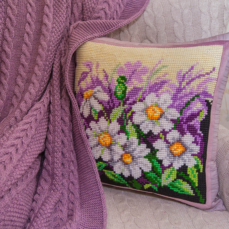 Ромашки с лавандой 50-50 см