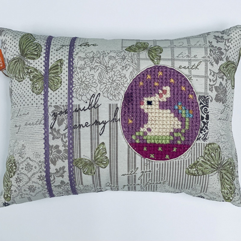 Пасхальный зайчик фиолетовый