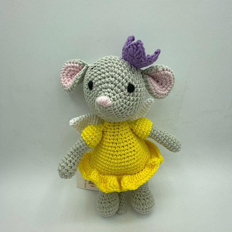 Мышка фея в короне 22 см