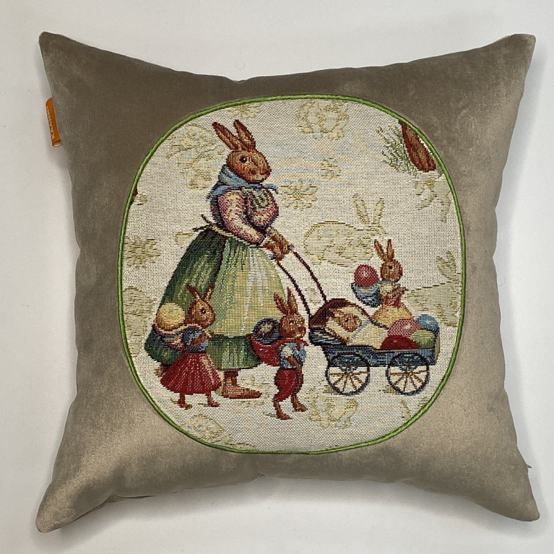 Пасхальные мотивы 1 Зайка с коляской 35х35х см